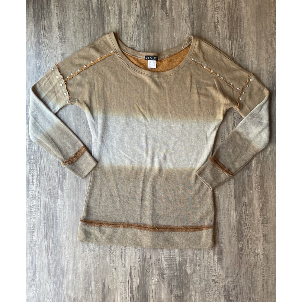 Venus Ombre Sweatshirt With Rivets Size XS